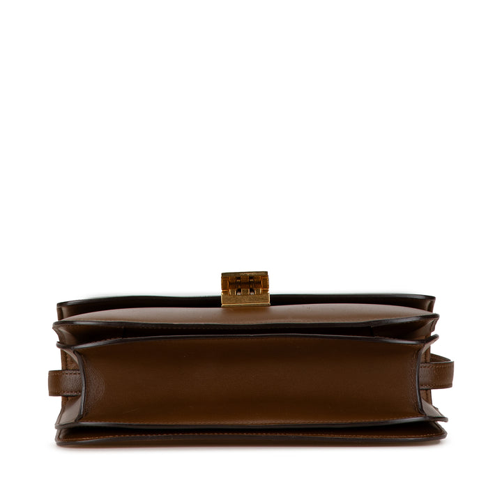 Medium Calfskin Classic Box Brown - Gaby Paris