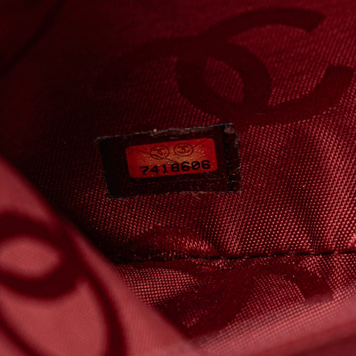 CC Lambskin Wild Stitch Handbag Red - Gaby Paris