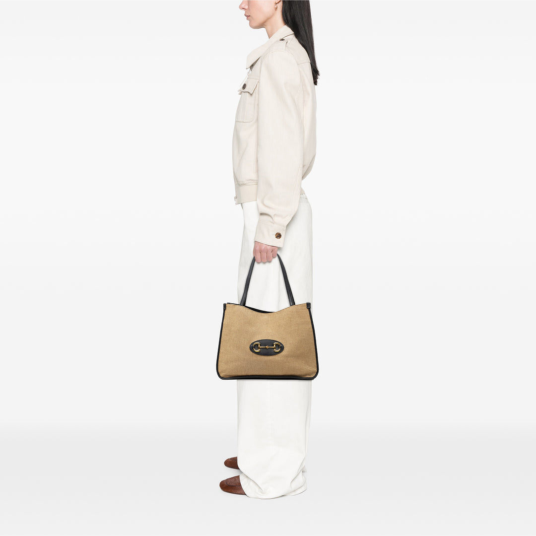 Gucci Medium Toile Horsebit 1955 Cabas