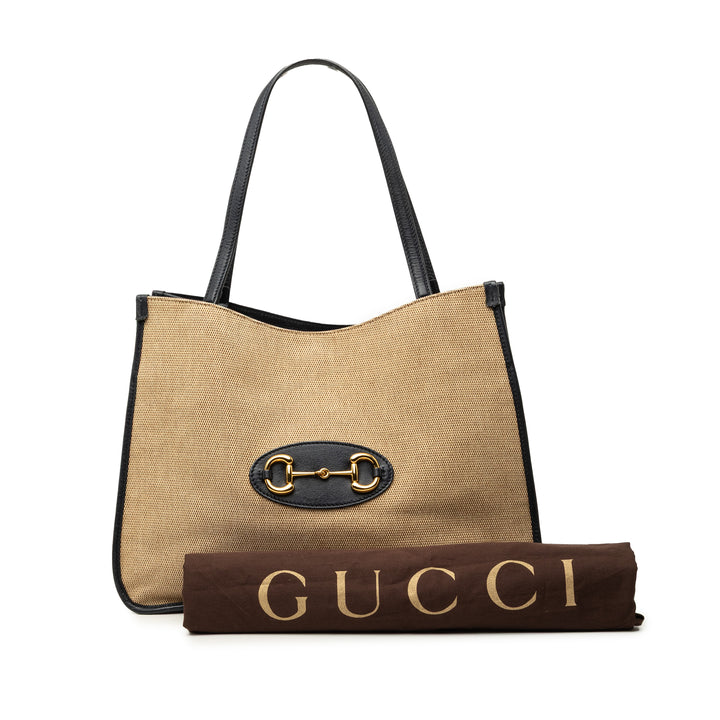Gucci Medium Toile Horsebit 1955 Cabas