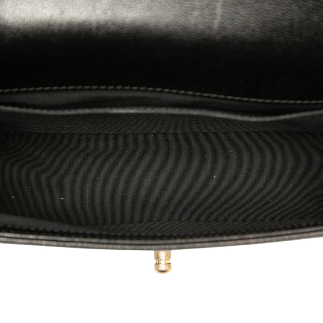 Chanel Old Medium Chevron Caviar Boy à rabat