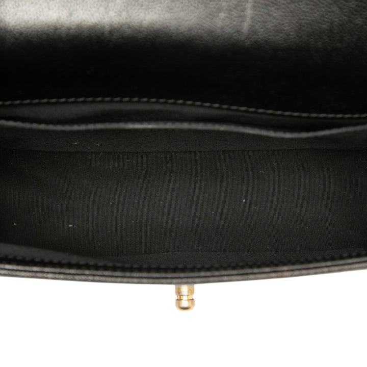 Chanel Old Medium Chevron Caviar Boy à rabat