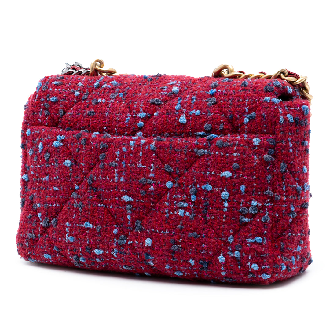 Chanel Large Tweed 19 à rabat