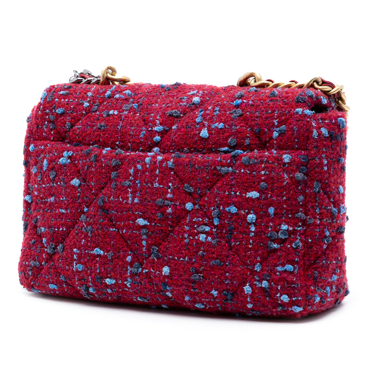Chanel Large Tweed 19 à rabat