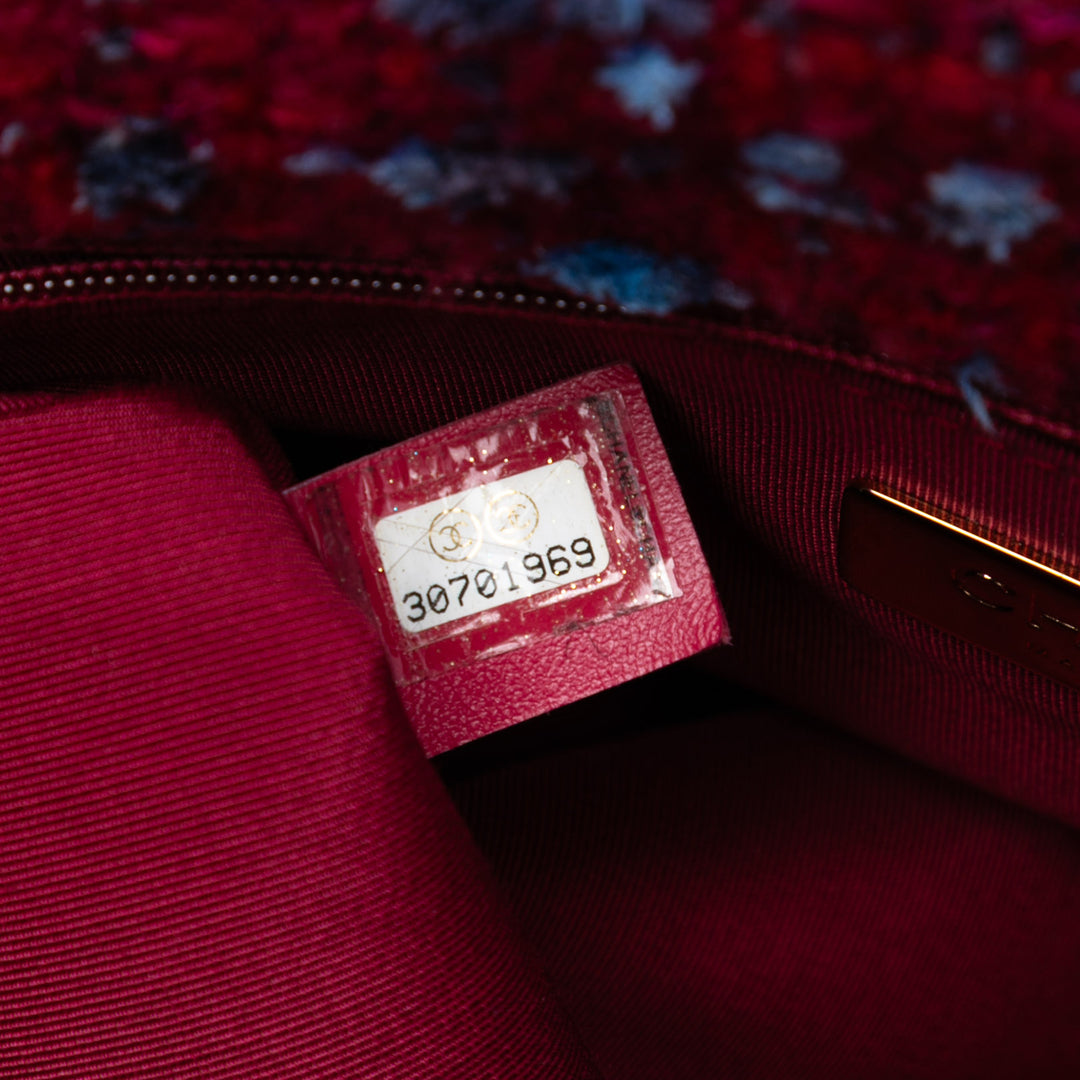 Chanel Large Tweed 19 à rabat