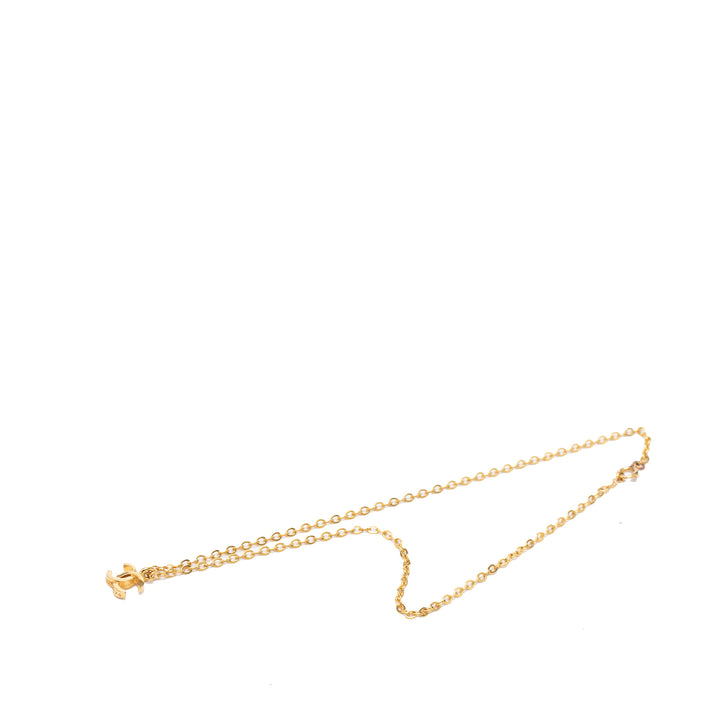 Chanel CC plaqué Pendant Collier Métal