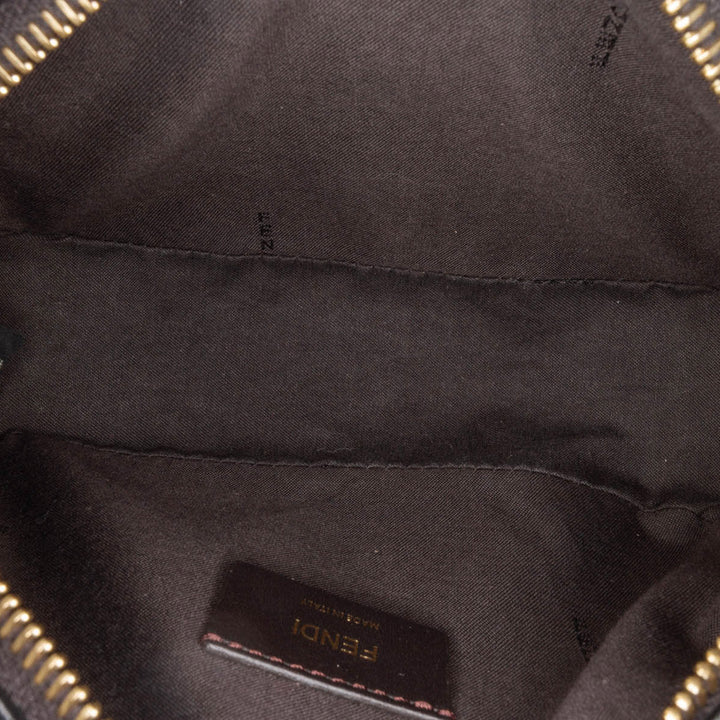 Zucca Coated Canvas Camera Crossbody Brown - Gaby Paris