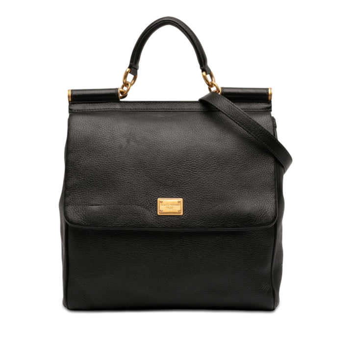 Dolce & Gabbana Cuir de veau Flat Sicily Sac