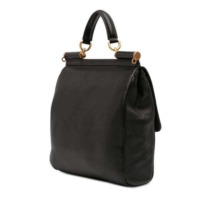 Dolce & Gabbana Cuir de veau Flat Sicily Sac