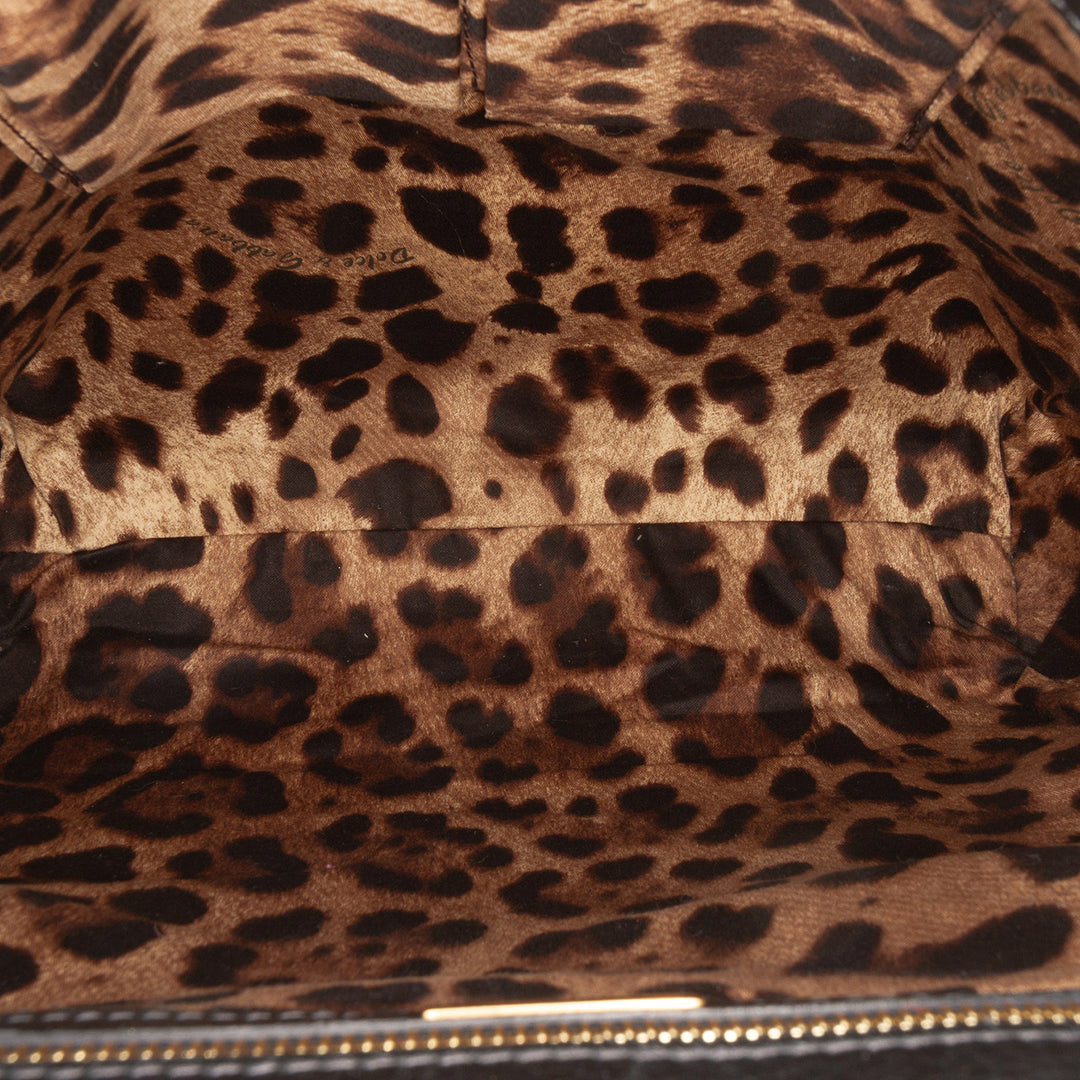 Dolce & Gabbana Cuir de veau Flat Sicily Sac