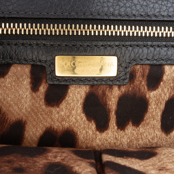 Dolce & Gabbana Cuir de veau Flat Sicily Sac