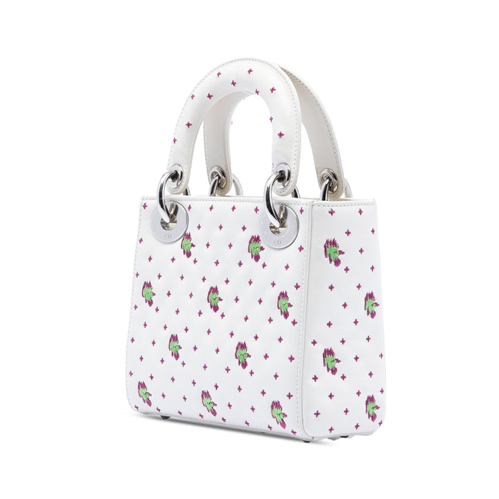 Dior Mini brodé Cuir de veau Lady Dior