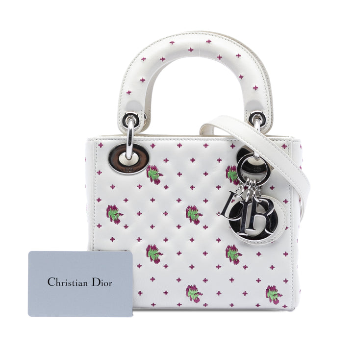 Dior Mini brodé Cuir de veau Lady Dior