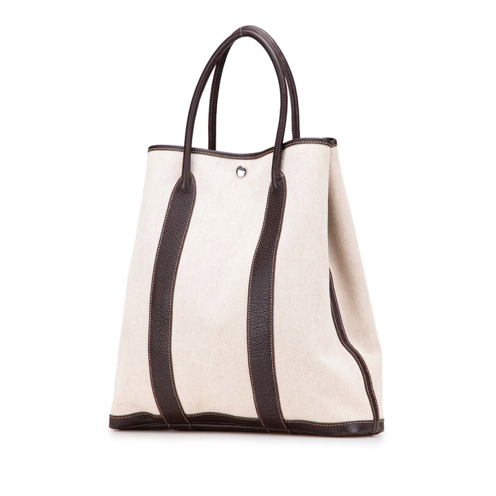 Hermès Toile et Buffalo Cuir Garden File 37