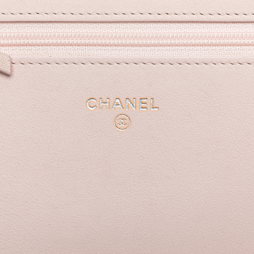 Canvas Deauville Wallet On Chain Pink - Gaby Paris