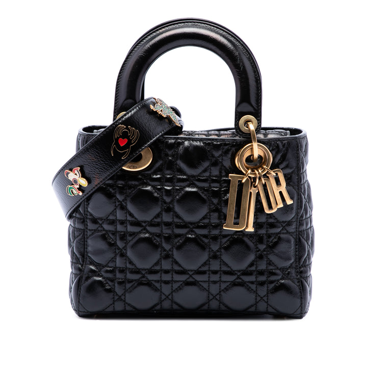 Lady Dior froissé Cannage My ABCDior Petit Noir