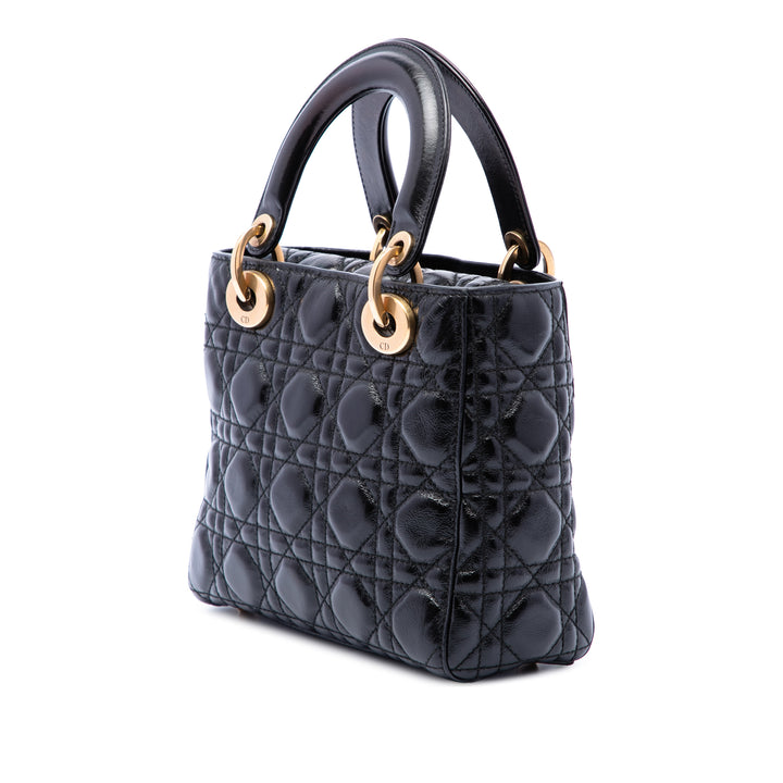 Lady Dior froissé Cannage My ABCDior Petit Noir