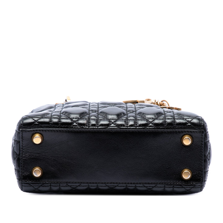 Lady Dior froissé Cannage My ABCDior Petit Noir