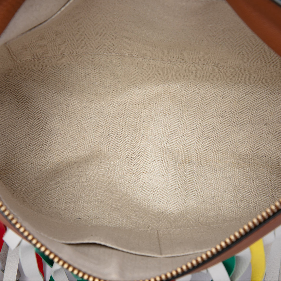 LOEWE Pochette Multicolor Fringe T Multi Multicolore – vue 4 – GABY PARIS