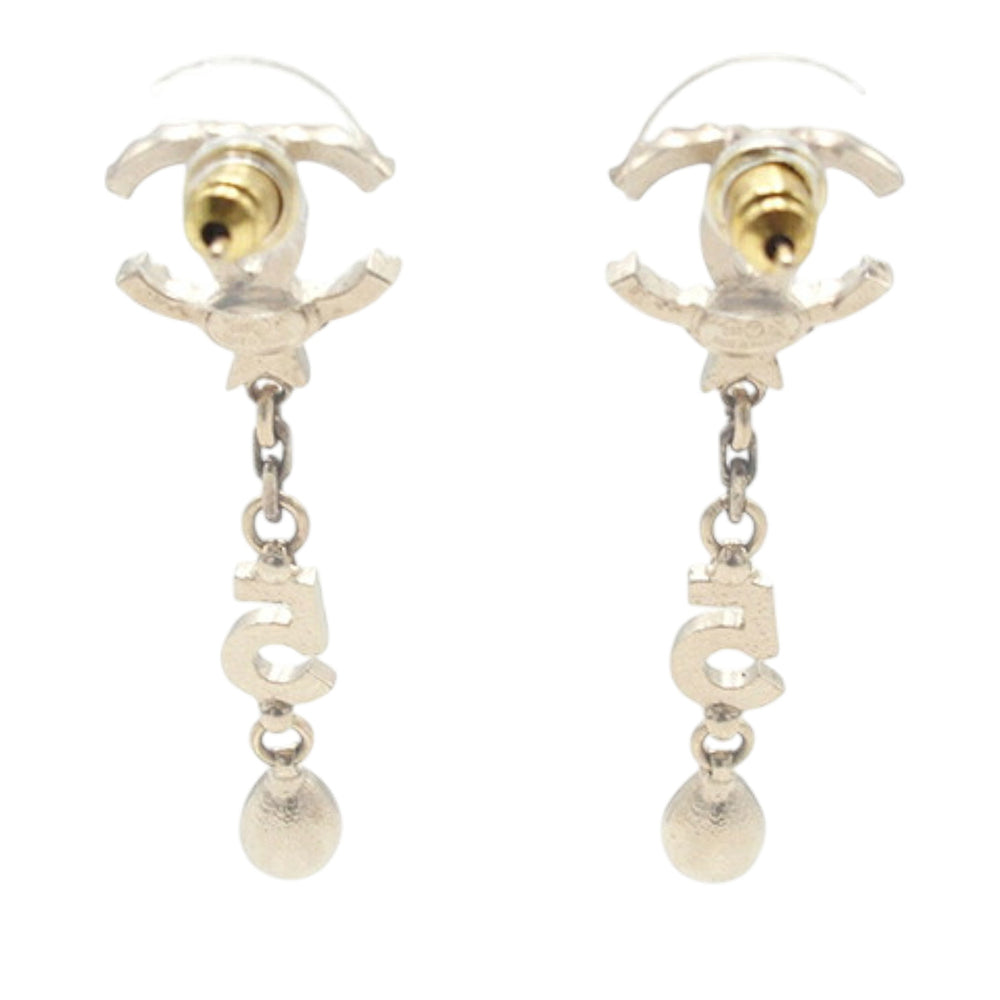 Chanel plaqué Rhinestone CC Star No.5 Bijoux Swing fermoir poussette Boucles d’oreilles – GABY PARIS Authentique