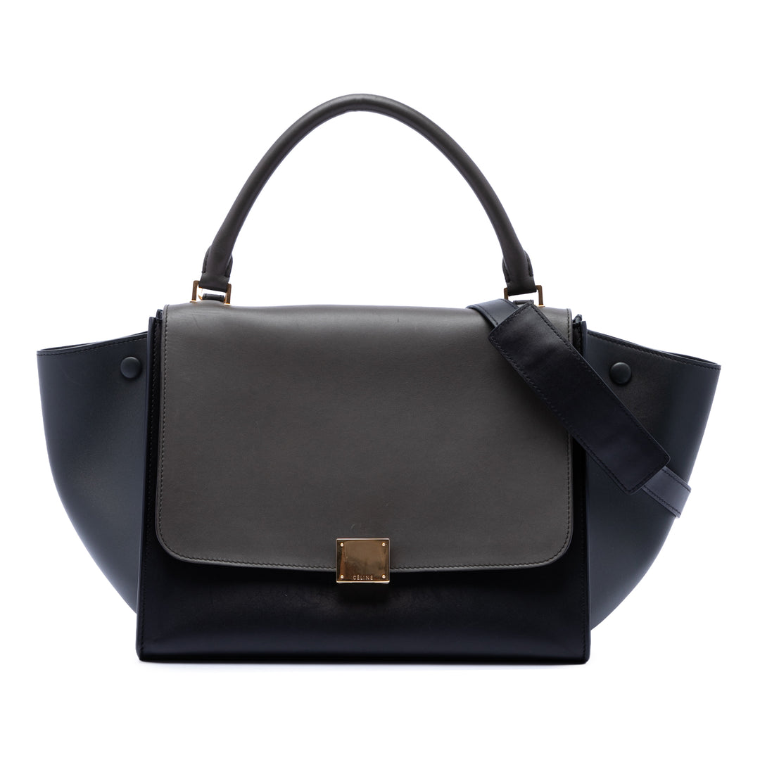 Celine Medium Tricolor Cuir Trapeze Sac
