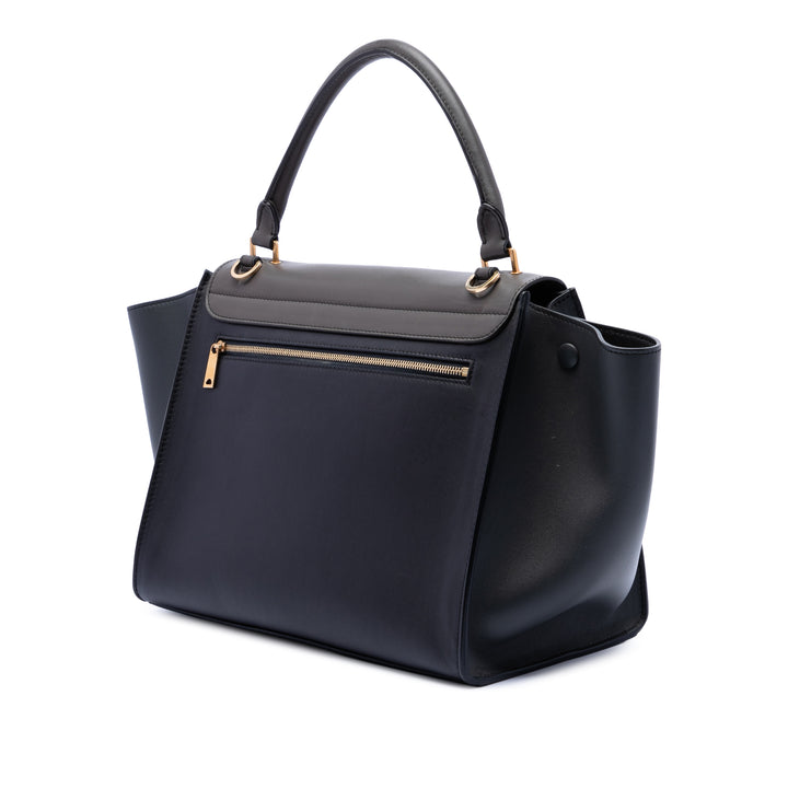 Celine Medium Tricolor Cuir Trapeze Sac