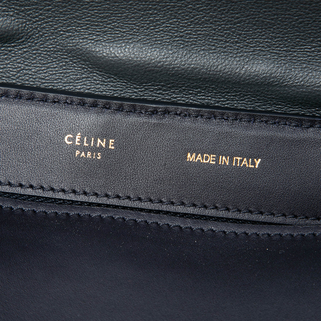 Celine Medium Tricolor Cuir Trapeze Sac