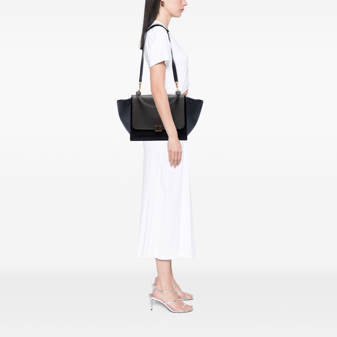 Celine Medium Tricolor Cuir Trapeze Sac