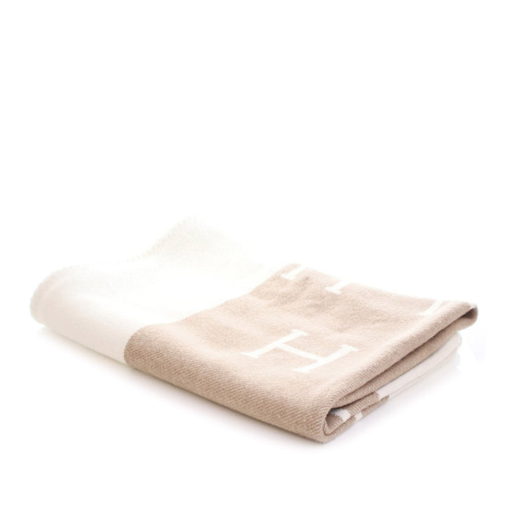 Wool and Cashmere Avalon Baby Blanket Brown - Gaby Paris