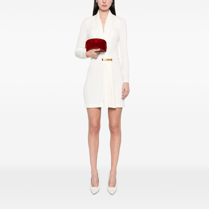 Louis Vuitton Trousse de maquillage Cuir verni Monogram Rouge