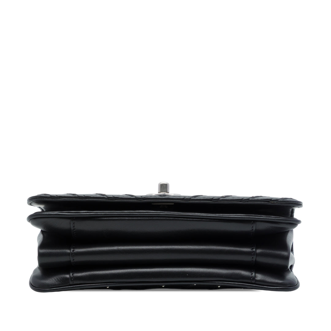 Chanel Chevron Stud Wars Rabat intégral Cuir d'agneau Noir – vue 3 – GABY PARIS