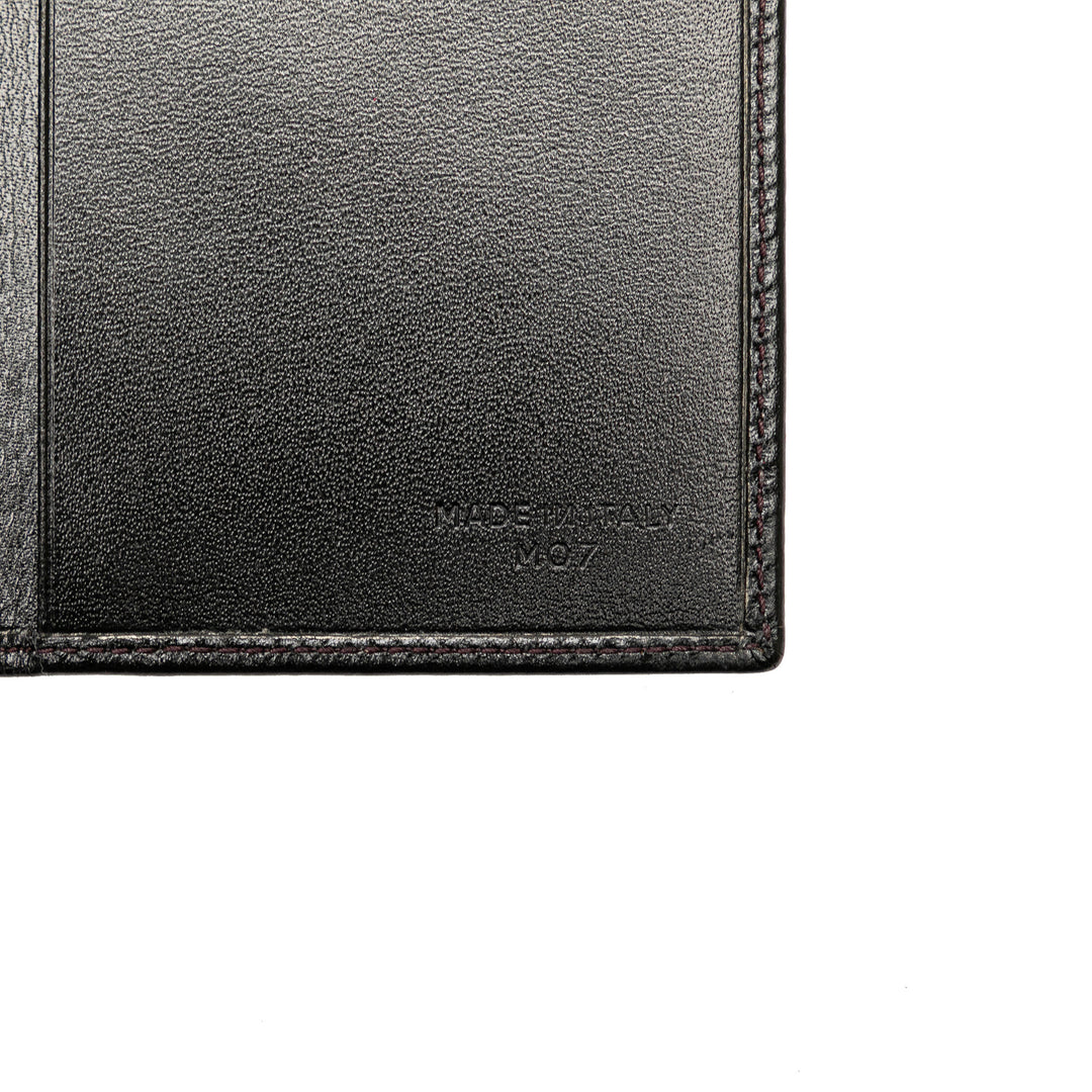 Macadam Leather Card Holder Black - Gaby Paris