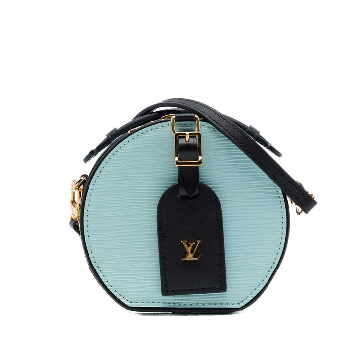 Louis Vuitton Boite Chapeau Mini Épi Bleu
