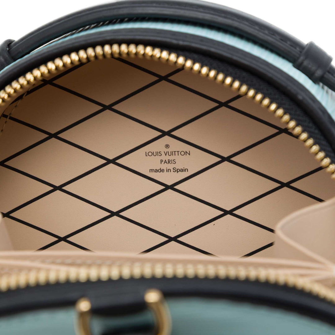 Louis Vuitton Boite Chapeau Mini Épi Bleu