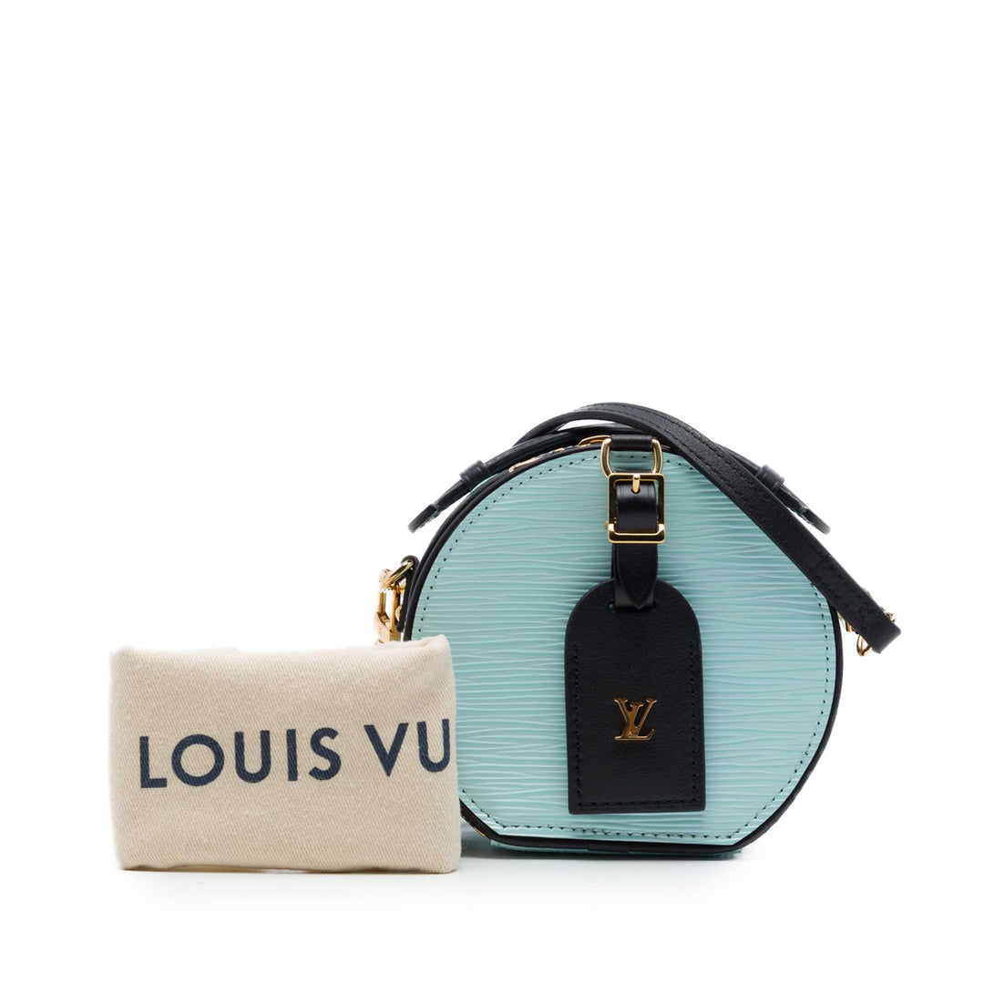 Louis Vuitton Boite Chapeau Mini Épi Bleu