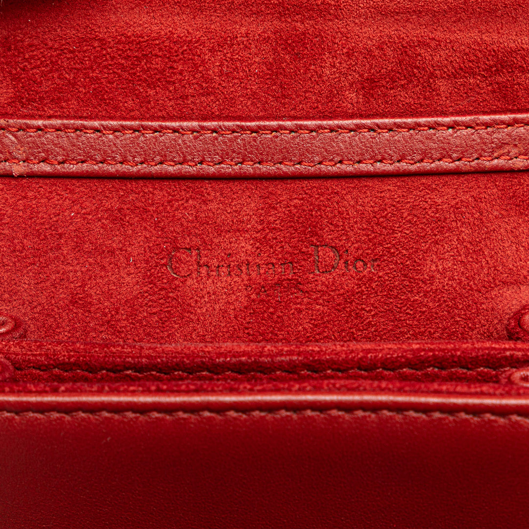 Dior clouté Cuir d’agneau Vertical Diorama Sac porté croisé