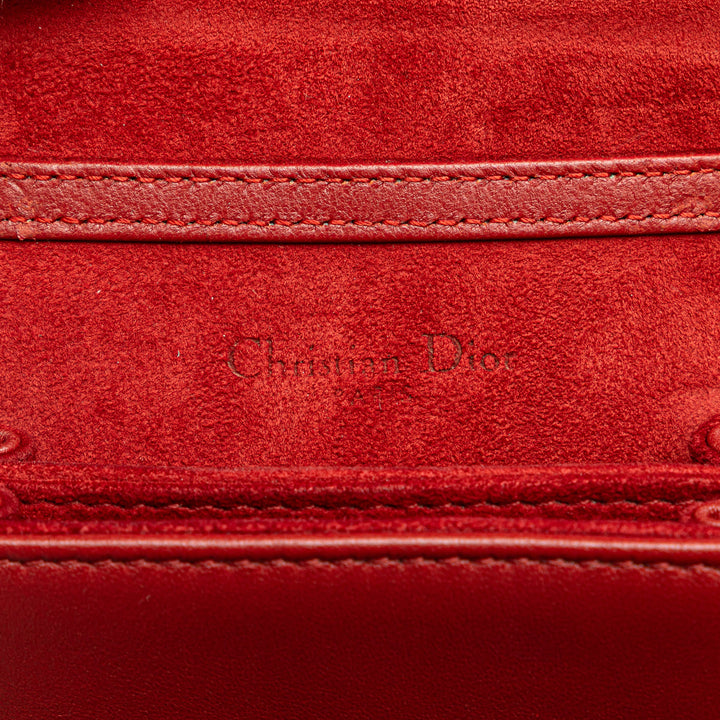 Dior clouté Cuir d’agneau Vertical Diorama Sac porté croisé