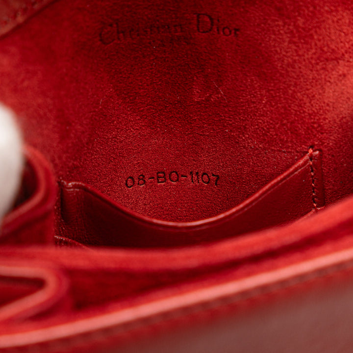 Dior clouté Cuir d’agneau Vertical Diorama Sac porté croisé