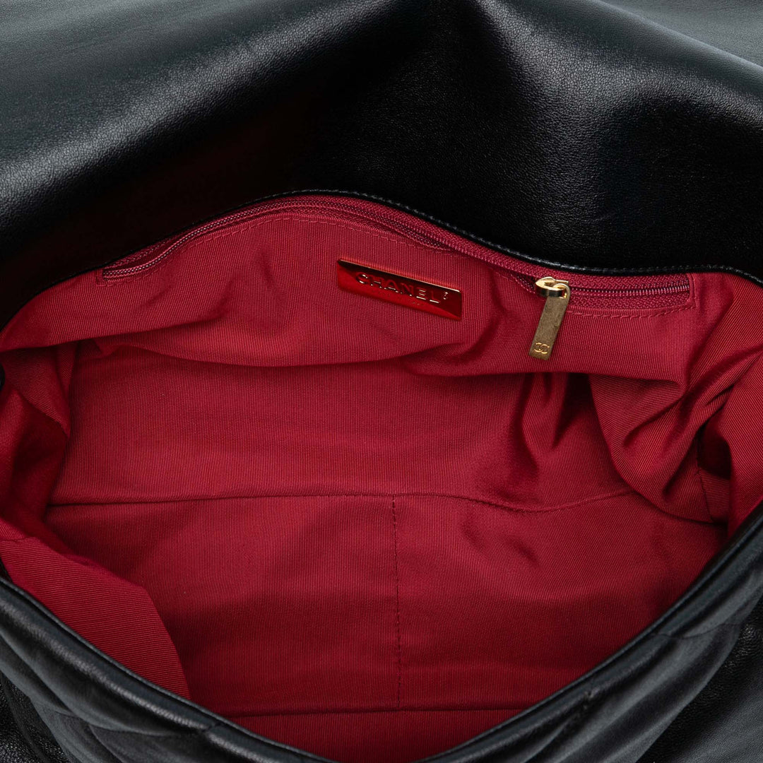 Chanel Maxi Cuir d’agneau 19 à rabat