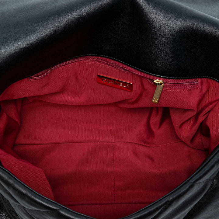 Chanel Maxi Cuir d’agneau 19 à rabat