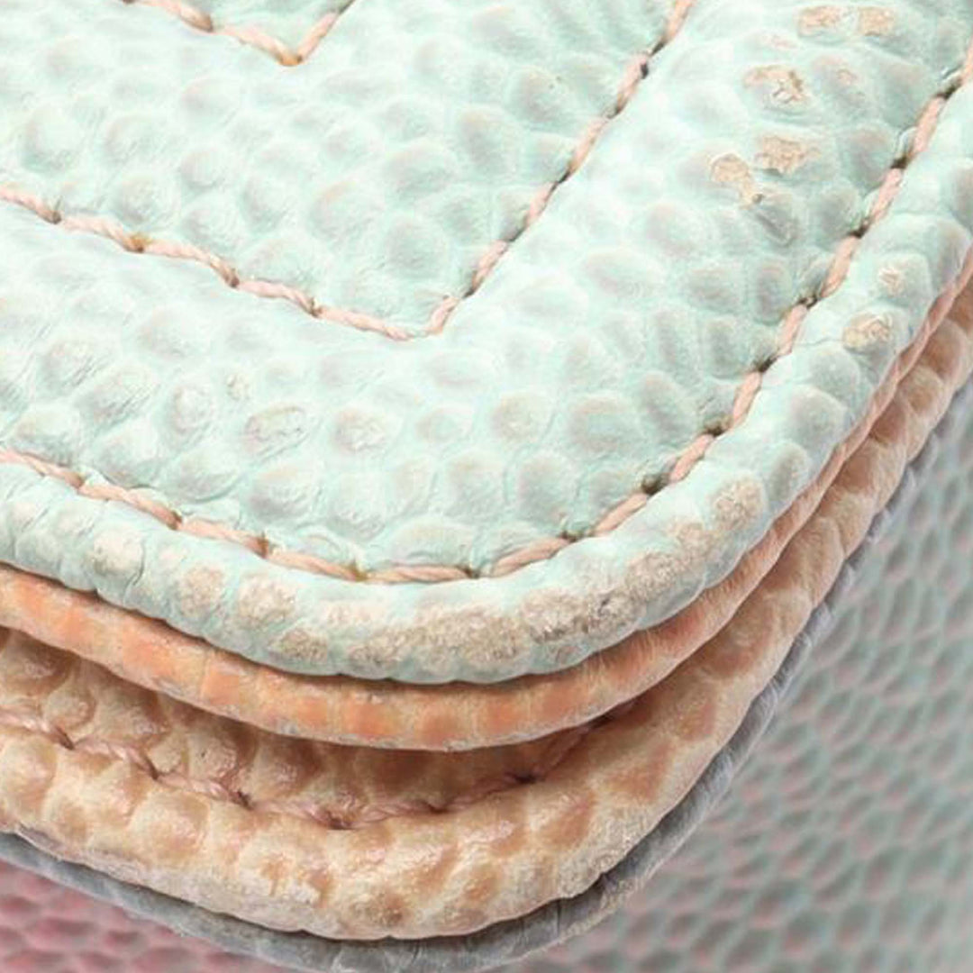 Old Medium Quilted Caviar Rainbow Boy Flap Pink - Gaby Paris