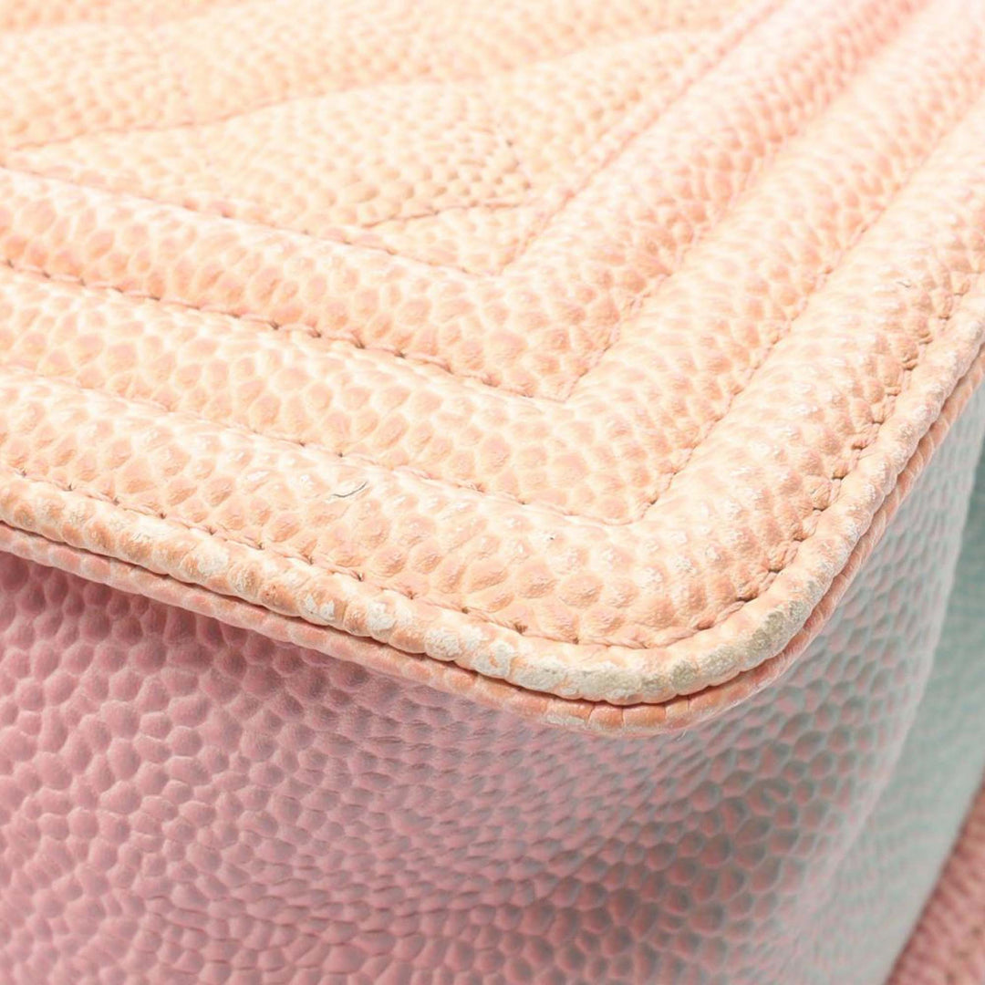 Old Medium Quilted Caviar Rainbow Boy Flap Pink - Gaby Paris