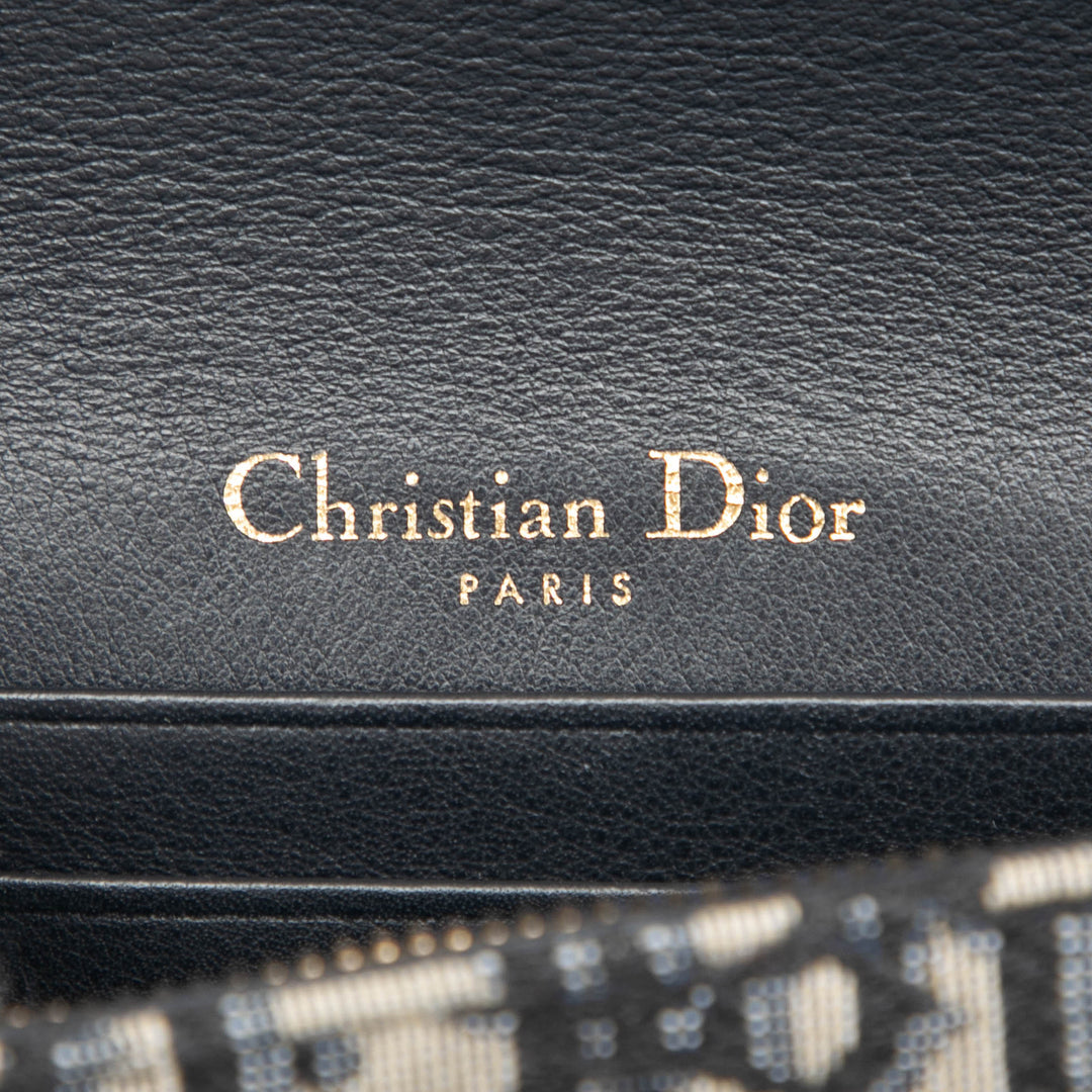 Dior Saddle Sac ceinture Oblique Bleu