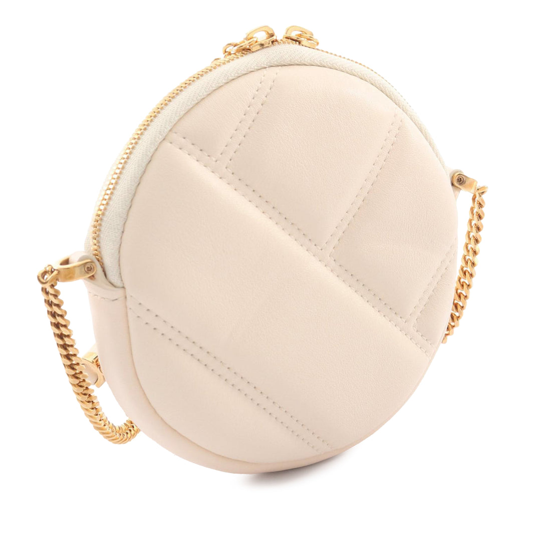 Bvlgari Sac bandoulière Serpenti Cabochon Rond Blanc – vue 2 – GABY PARIS