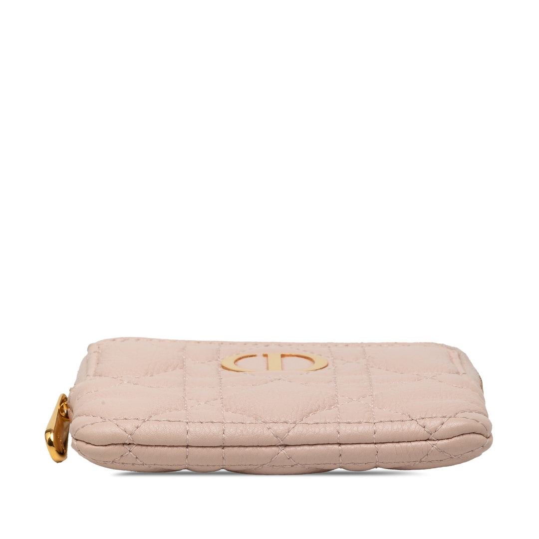 Dior Cuir de veau Cannage Supple Caro Lavender Coin Pochette