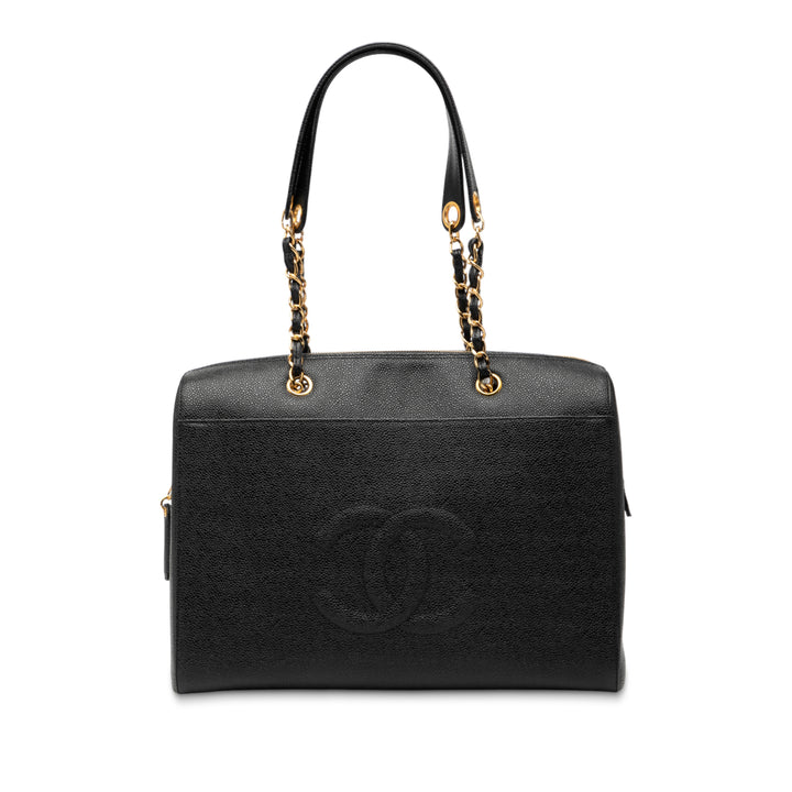 Chanel CC Caviar Front Pocket Cabas chaîne – GABY PARIS Authentique