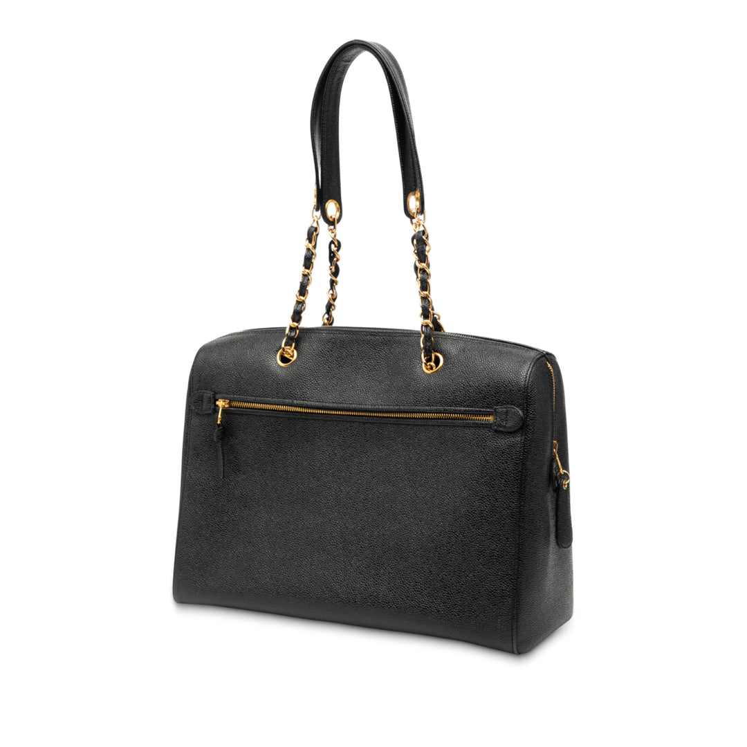 Chanel CC Caviar Front Pocket Cabas chaîne – GABY PARIS Authentique