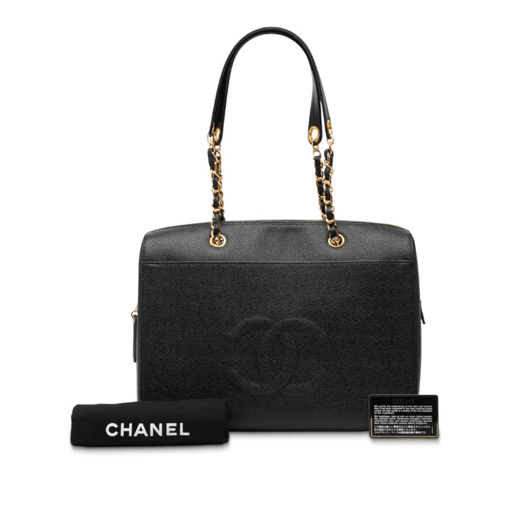 Chanel CC Caviar Front Pocket Cabas chaîne – GABY PARIS Authentique