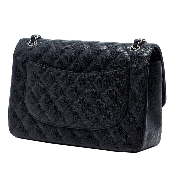 Chanel Jumbo Classic Caviar Double rabat