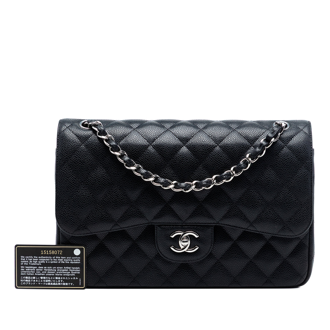 Chanel Jumbo Classic Caviar Double rabat